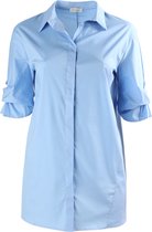 Promiss - Female - Effen tuniekhemd in katoen  - Lichtblauw