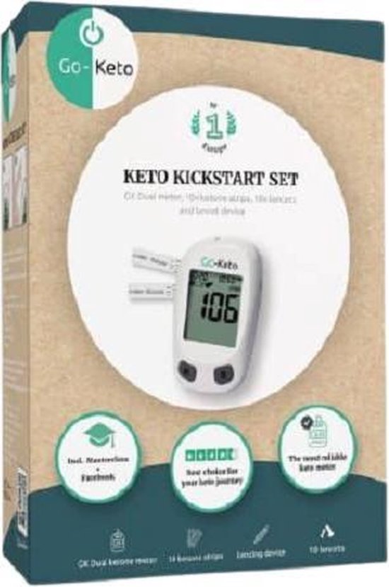 GoKeto Kickstart Set Ketone & Bloed Glucose Meter (mmol/L) 1 x GoKeto...