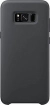 Telefoonglaasje Hoesje Geschikt voor Samsung Galaxy S8 - silicone - Zwart - Beschermhoes - Case - Cover