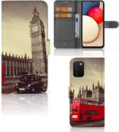 Mobiel Bookcase Geschikt voor Samsung Galaxy A03s Smartphone Hoesje Londen