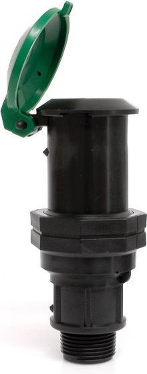 Irritec - waterstopcontact - bodemventiel - 3/4" buitendraad - met groene kap
