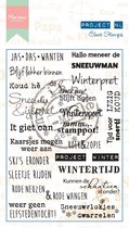 Marianne Design Stamp Project Dutch - Winter (néerlandais)