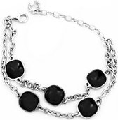 Armband Dames Viceroy 1031P000-45 Ziverachtig Zwart (19 cm)