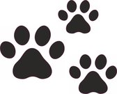 Hond - autoraamsticker - autosticker - 3 pootjes - hondenpoot - auto - hondenpootje - dier - sticker