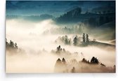 Walljar - Dense Fog - Muurdecoratie - Poster