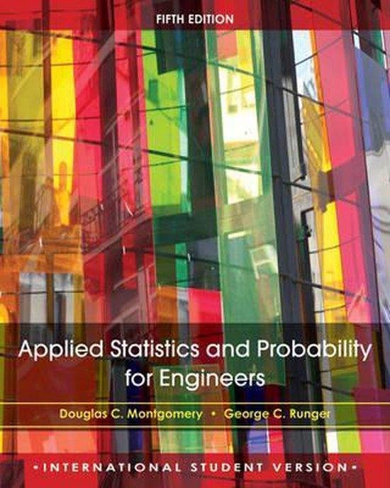 Applied Statistics and Probability for Engineers