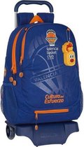 Schoolrugzak met Wielen 905 Valencia Basket Blauw Oranje