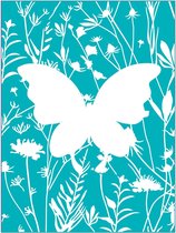 Sizzix Embossing Folder - Impresslits - Butterfly Meadow