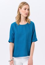 Shirt van 100% linnen met korte mouwen