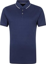 Suitable Poloshirt Liquid Donkerblauw - maat XL