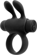 Penisring S Pleasures Rabbit Zwart