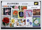 Bloemen – Luxe postzegel pakket (A6 formaat) : collectie van 25 verschillende postzegels van bloemen – kan als ansichtkaart in een A6 envelop - authentiek cadeau - kado - geschenk