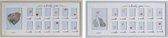 Fotolijsten DKD Home Decor One Lovely Year Meerdere Hout (2 pcs) (63 x 2 x 29 cm)