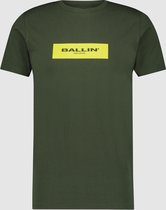 Ballin Amsterdam -  Heren Slim Fit   T-shirt  - Groen - Maat XXL