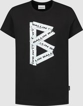 Ballin Amsterdam -  Jongens Regular Fit   T-shirt  - Zwart - Maat 128