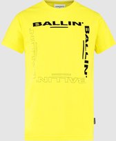 Ballin Amsterdam -  Jongens Regular Fit   T-shirt  - Geel - Maat 176