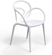 Qeeboo Loop Chair White zonder kussen Set van 2