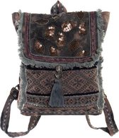Rugzak DKD Home Decor Pailletten Lila (38 x 8 x 50 cm)