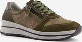 Hush Puppies leren dames sneakers - Groen - Maat 42 - Echt leer - Uitneembare zool