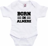 Born in Almere tekst baby rompertje wit jongens en meisjes - Kraamcadeau - Almere geboren cadeau 80 (9-12 maanden)