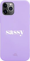 iPhone X/XS Case - Sassy Purple - xoxo Wildhearts Short Quotes Case