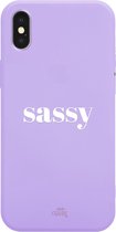 iPhone XS Max Case - Sassy Purple - xoxo Wildhearts Short Quotes Case