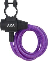 Spiraalkabelslot AXA Zipp 120/8 - paars (op kaart)