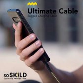 SoSkild iPhone Kabel Lightning - Levensduur van 22 jaar - 1,5 m - Zwart / Geel