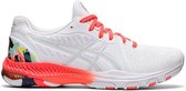 ASICS Netburner Ballistic FF 2 Dames - Sportschoenen - wit/rood - maat 41.5