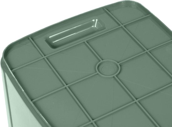 GreenBlue - Draagbare toeristische toilet WC emmer 19L - camping toilet - toiletemmer - Groen/ Grijs - Hoogte: 38 cm