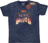 Kiss - Destroyer Heren T-shirt - L - Blauw