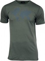 Ivanhoe t-shirt Agaton Earth voor heren van 100% merino wol - Groen