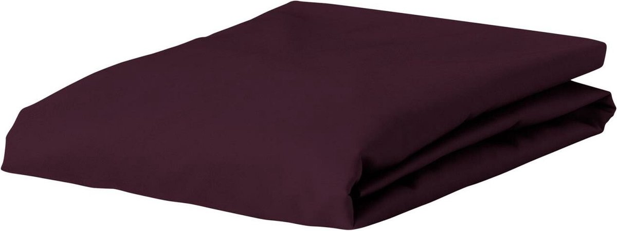 ESSENZA Premium Percale Hoeslaken Burgundy - 180x220
