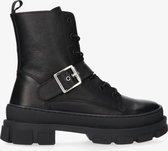 Tango | Romy welt new 13-a black leather silver buckle boot - black sole | Maat: 40