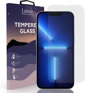 Lunso - Gehard Beschermglas - Full Cover Tempered Glass - Geschikt voor iPhone 13 Pro Max