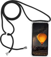 Samsung Galaxy A10S Telefoonhoesje met koord - Kettinghoesje - Anti Shock - Transparant TPU - Draagriem voor Schouder / Nek - Schouder tas - ZT Accessoires