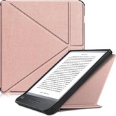 Hoesje Geschikt voor Kobo Libra H2O Hoes Bescherm Hoesje Case Luxe Sleep Cover - Rosé Goud