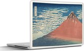 Laptop sticker - 11.6 inch - Mount Fuji - schilderij van Katsushika Hokusai - 30x21cm - Laptopstickers - Laptop skin - Cover
