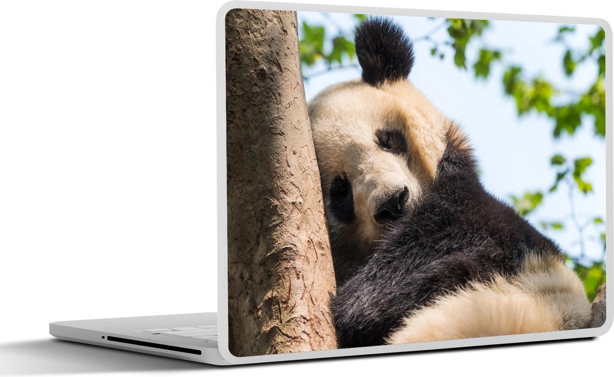 Laptop sticker - 17.3 inch - Slapende panda in een boom