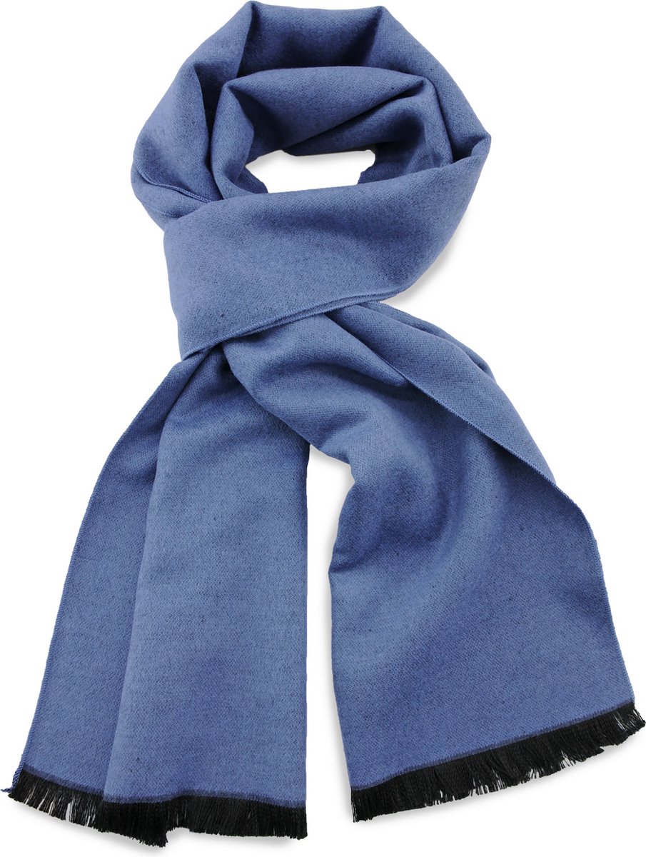 JB Collection - Sjaals - unisex sjaal viscose denimblauw langwerpig - denimblauw