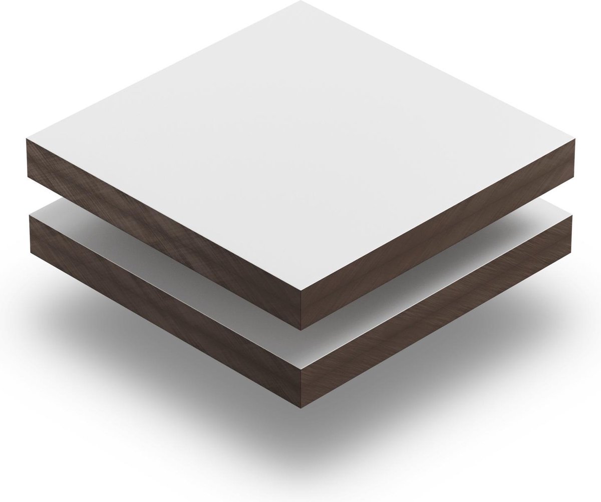 HPL plaat 3 mm dik - 180 x 100 cm - Wit