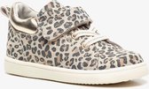TwoDay leren meisjes sneakers met luipaardprint - Bruin - Maat 25 - Echt leer - Uitneembare zool