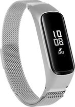 Milanees Smartwatch bandje - Geschikt voor Samsung Galaxy Fit e Milanese band - zilver - Strap-it Horlogeband / Polsband / Armband