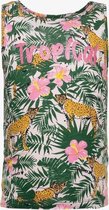 TwoDay meisjes singlet met jungle print - Groen - Maat 110/116