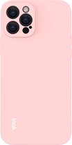 IMAK Slim-Fit TPU Back Cover - Geschikt voor iPhone 12 Pro Hoesje - Pink
