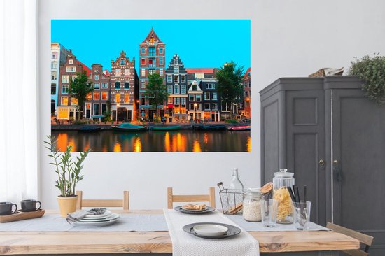 Affiche Amsterdam - Canal - Maison - 180x120 cm XXL