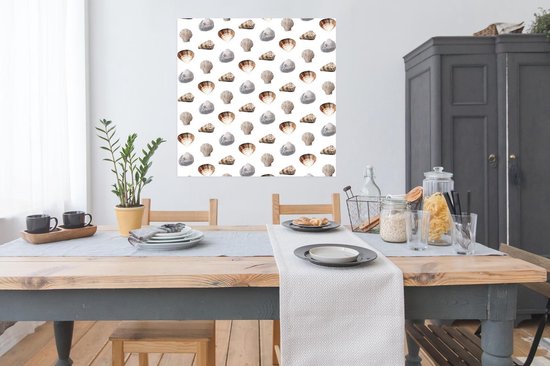 Poster Shell - Motifs - Couleurs - 100x100 cm XXL