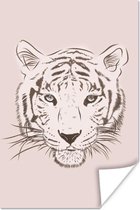 Affiche Tigre - Dessin - Ourson - 80x120 cm