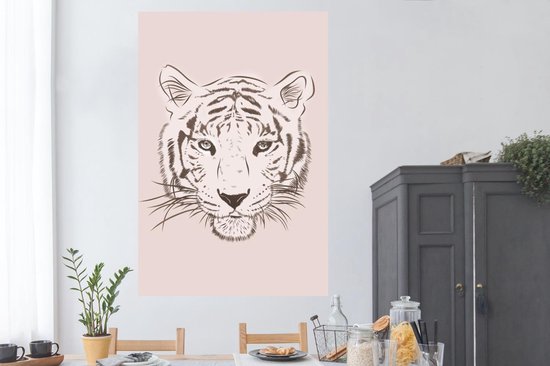 Affiche Tigre - Dessin - Cub - 120x180 cm XXL