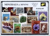 Mineralen en mijnbouw – Luxe postzegel pakket (A6 formaat) : collectie van 50 verschillende postzegels van mineralen en mijnbouw – kan als ansichtkaart in een A6 envelop - authentiek cadeau - kado - geschenk - kaart - delfstoffen - mijnen - grondstof